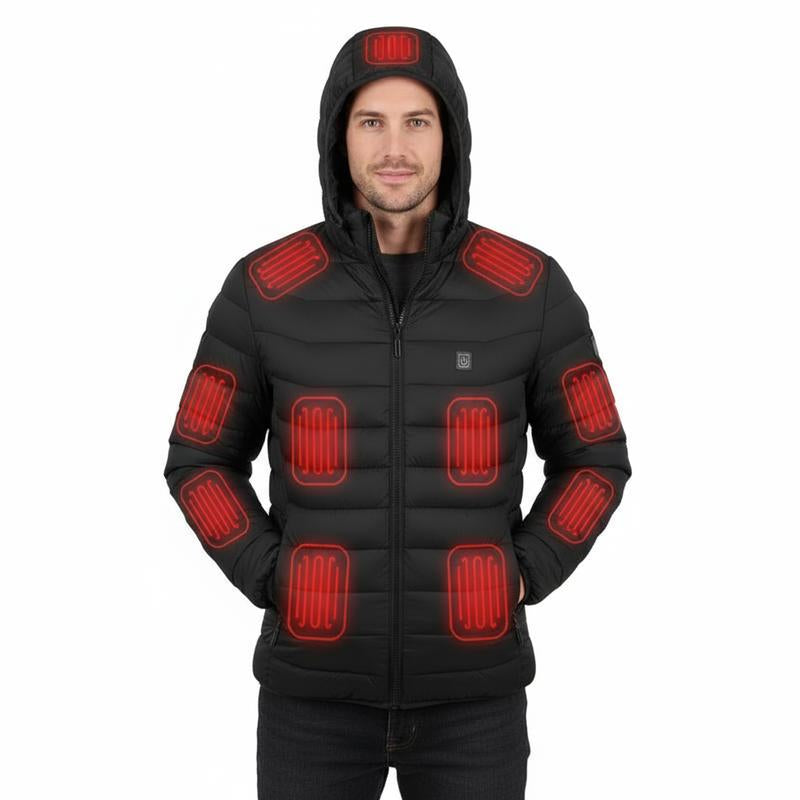 Men's Heated Waterproof Vest - Stay Warm & Stylish This Winter with 9 Heating Areas for Outdoor Adventures